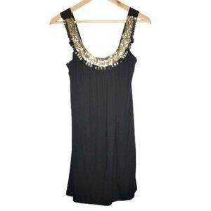 Romeo & Juliet Black Embellished Tunic Top